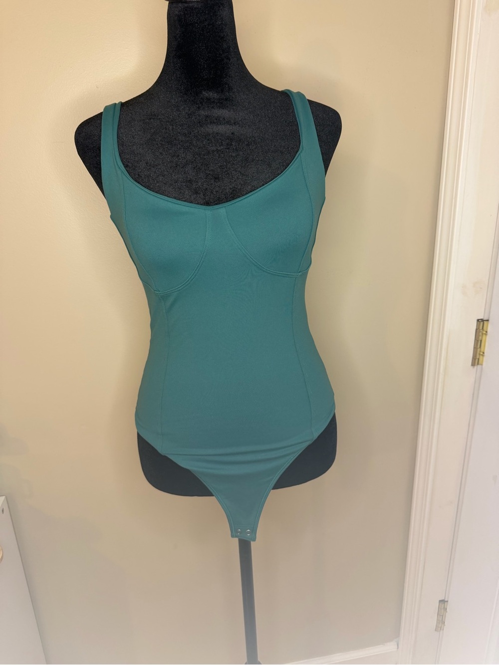 Abercrombie & Fitch Soft A&F Green Corset Tank Bodysuit Size Small
